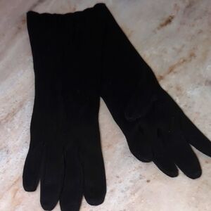 Vintage Ladies Black Gloves